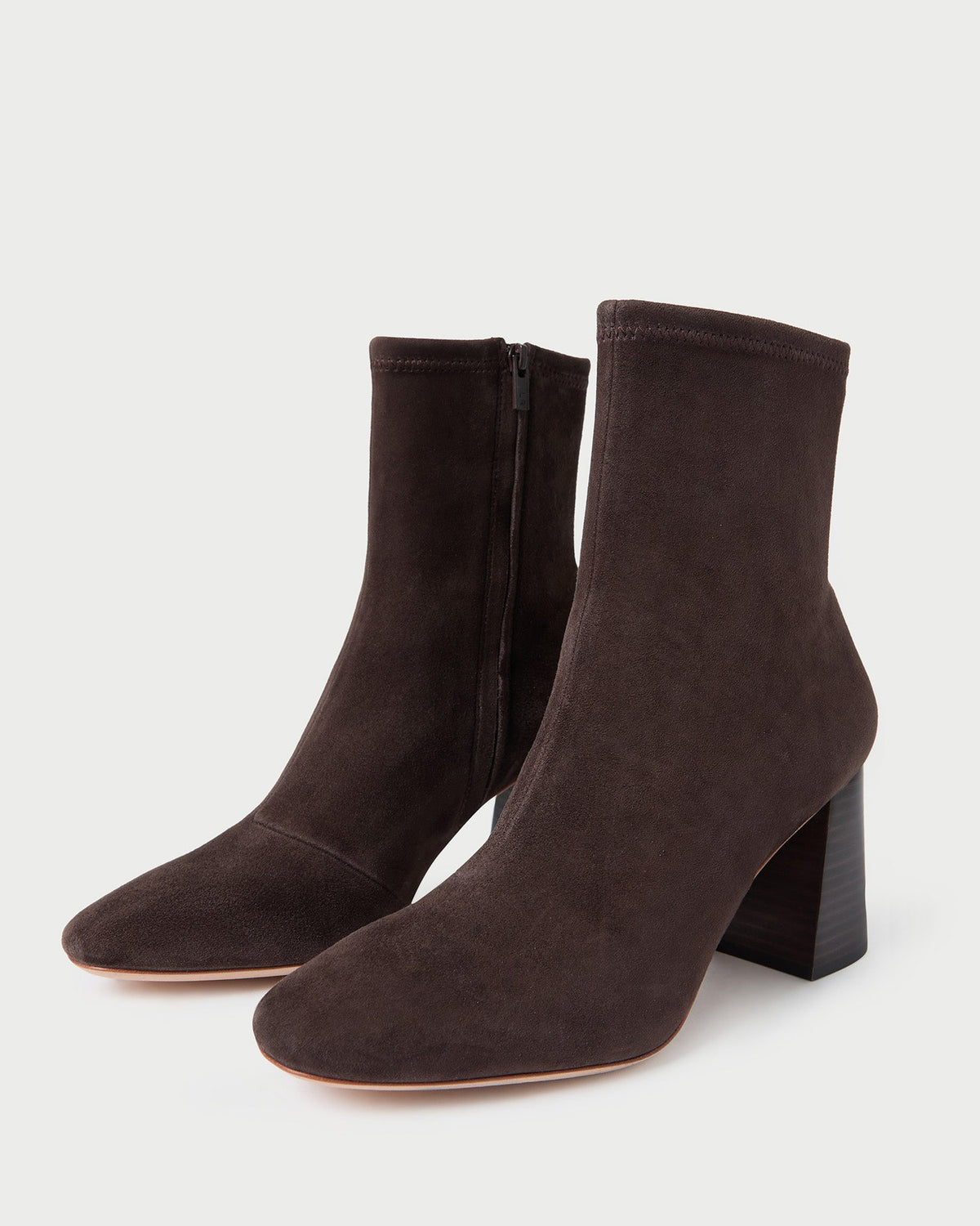 Elise Brown Suede Stretch Bootie - Loeffler Randall Quality