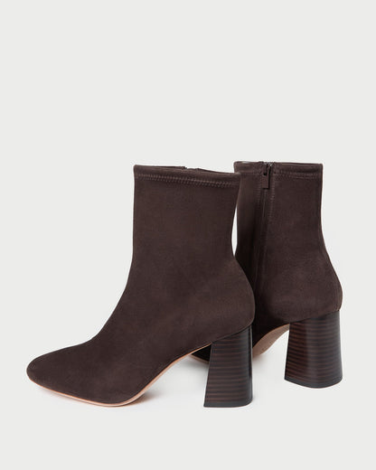 Elise Brown Suede Stretch Bootie - Loeffler Randall Quality