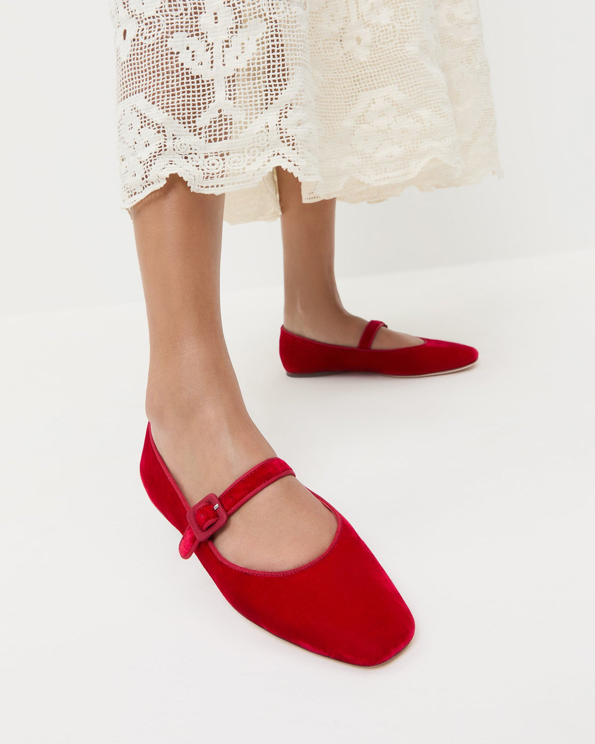 Ginger Red Velvet Mary Jane - Loeffler Randall Sale
