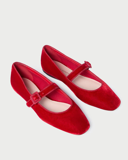 Ginger Red Velvet Mary Jane - Loeffler Randall Sale
