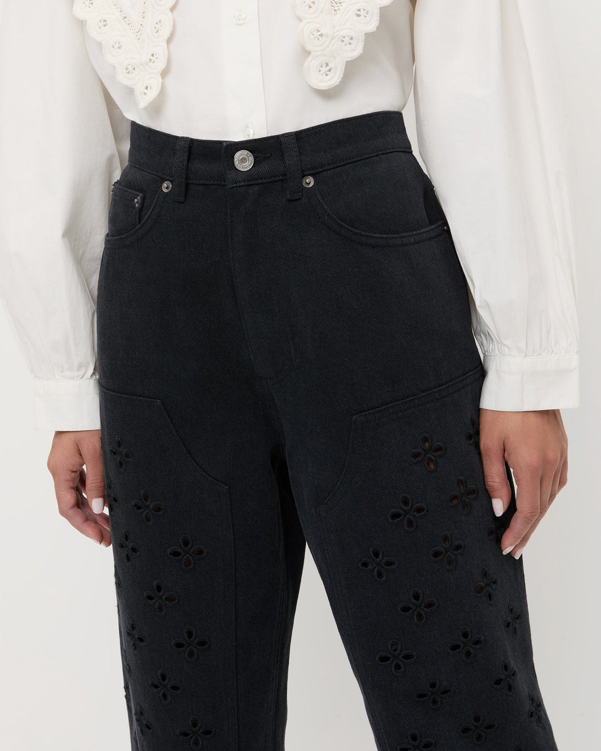 Demi Embroidered Pant - Loeffler Randall Everyday