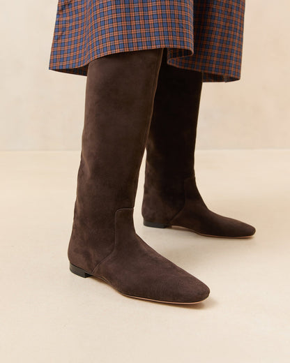 Lillian Brown Suede Tall Boot - Loeffler Randall Deals