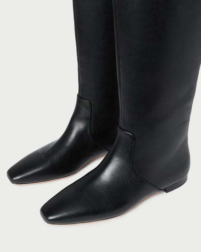 Lillian Black Leather Tall Boot - Loeffler Randall Everyday
