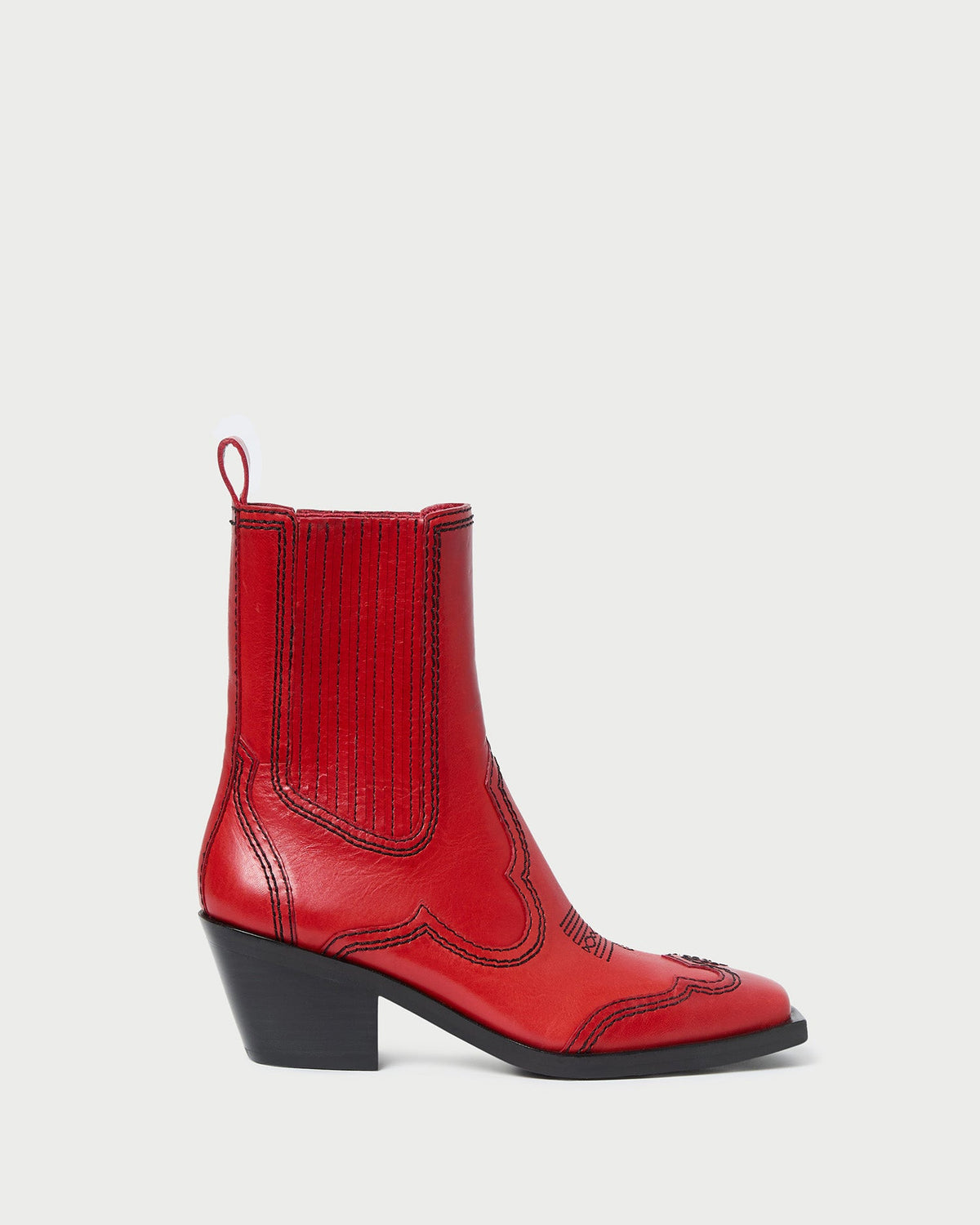 Agnes Red Leather Western Boot - Loeffler Randall Popular