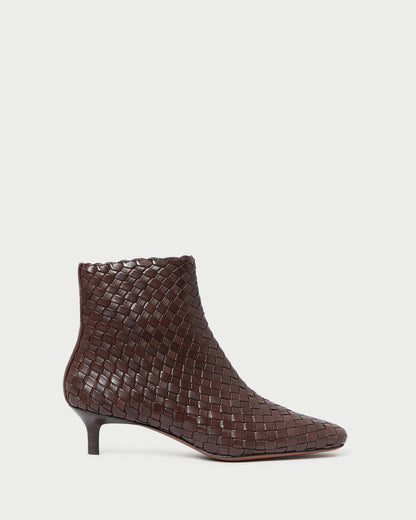 Marcella Espresso Woven Ankle Boot - Loeffler Randall Great Value