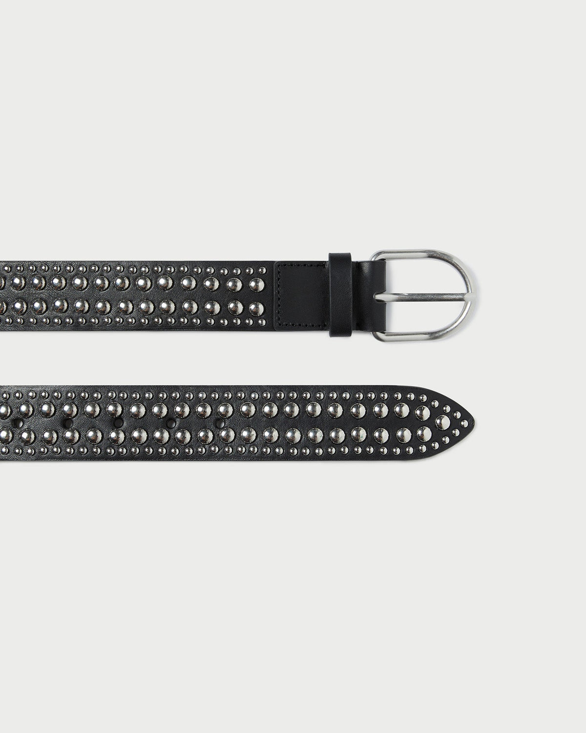 Isaac Black/Silver Studded Belt - Loeffler Randall Value