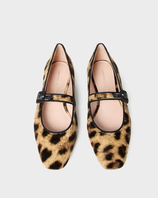 Ginger Leopard Velvet Mary Jane - Loeffler Randall Sale