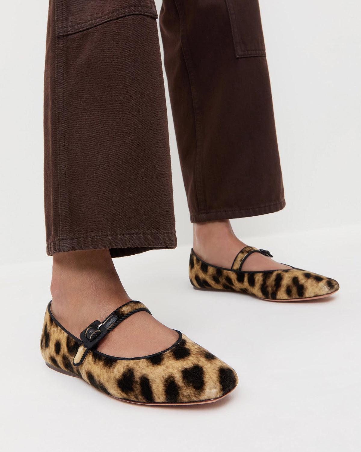 Ginger Leopard Velvet Mary Jane - Loeffler Randall Sale