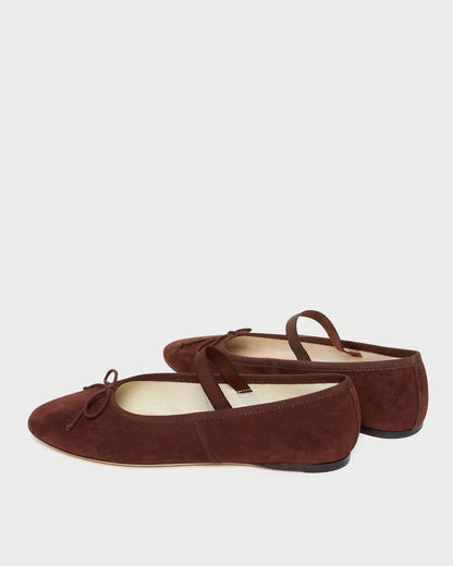 Leonie Espresso Suede Ballet Flat - Loeffler Randall Best Price