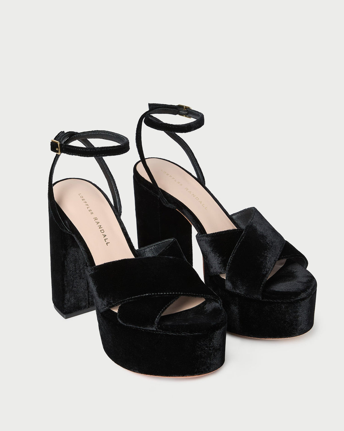 Loretta Black Velvet Platform Sandal - Loeffler Randall Recommended