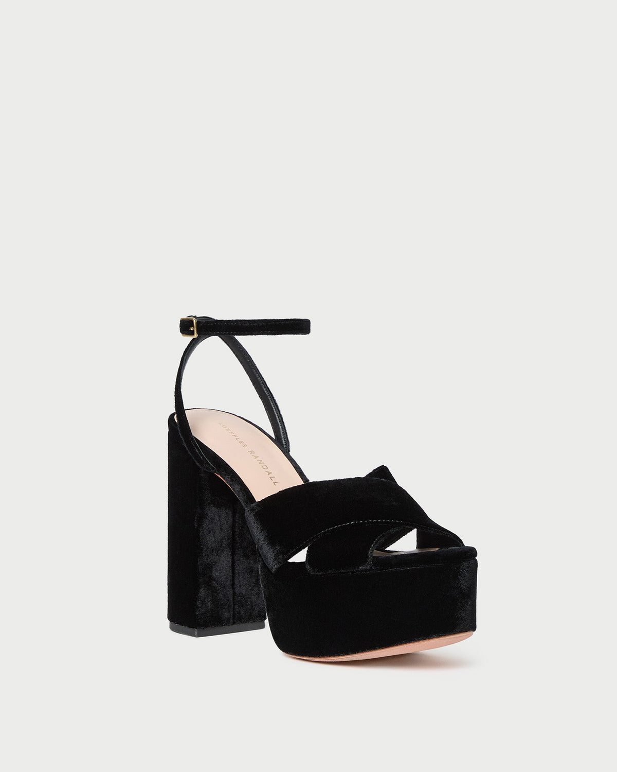 Loretta Black Velvet Platform Sandal - Loeffler Randall Recommended