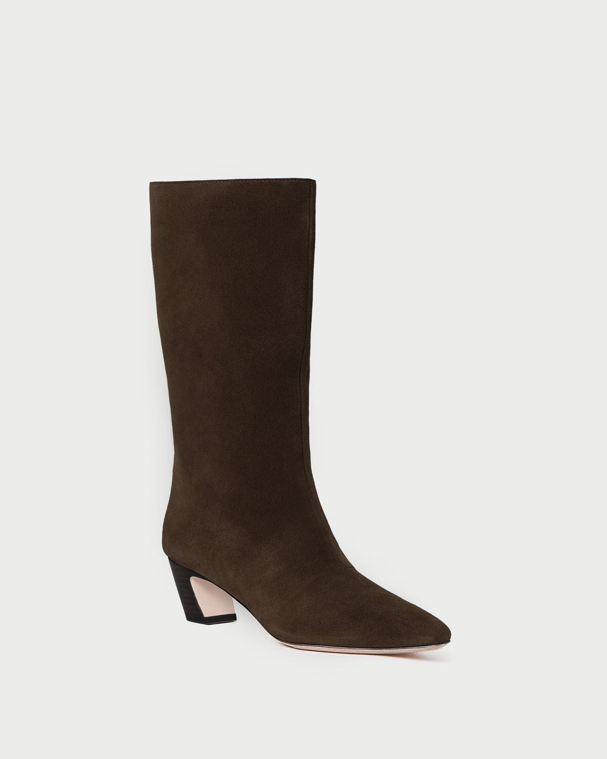 Cleo Brown Suede Mid-Calf Boot - Loeffler Randall Trusted
