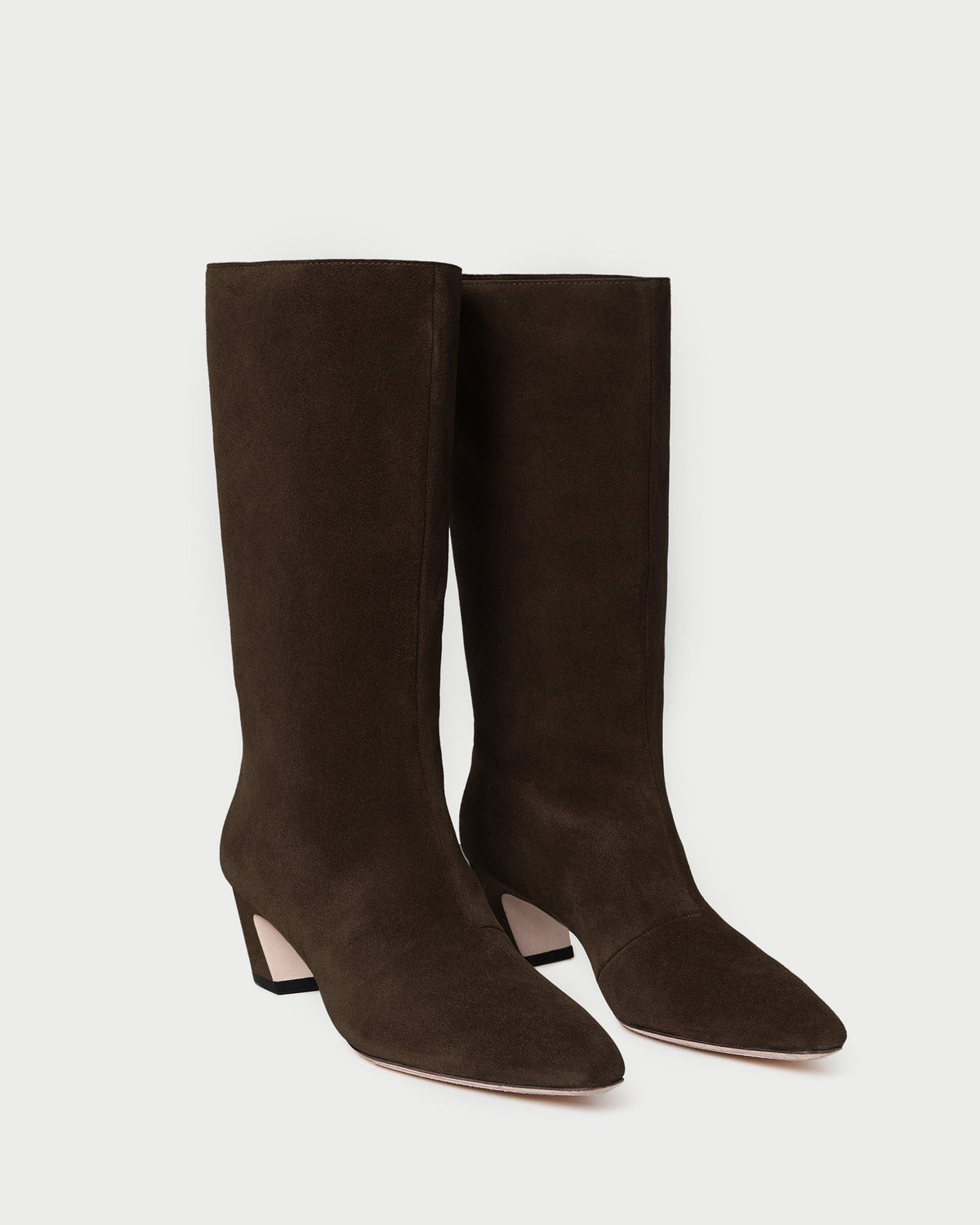 Cleo Brown Suede Mid-Calf Boot - Loeffler Randall Trusted