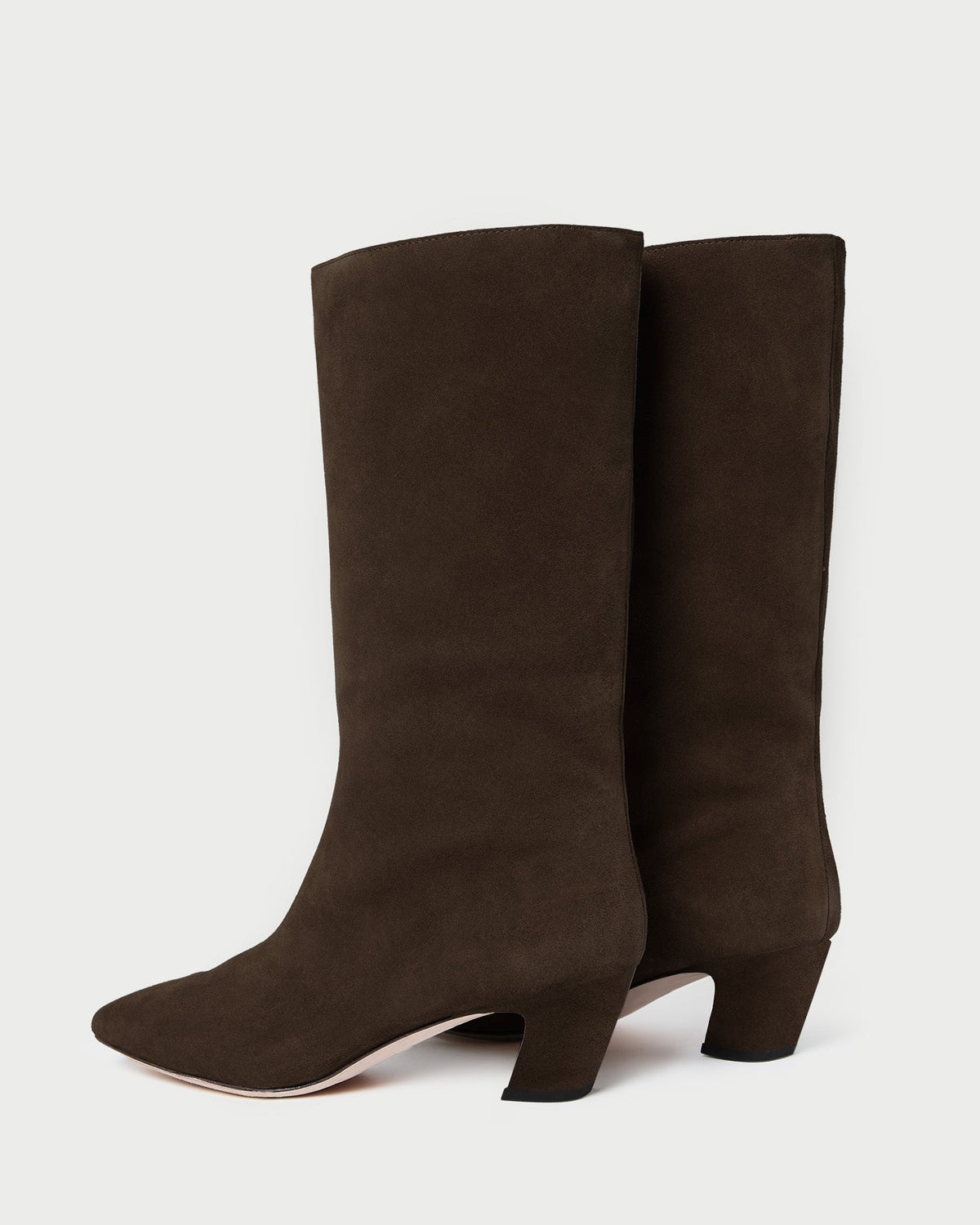 Cleo Brown Suede Mid-Calf Boot - Loeffler Randall Trusted