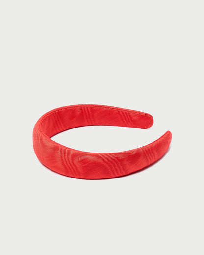 Marina Red Moiré Puffy Headband - Loeffler Randall Popular