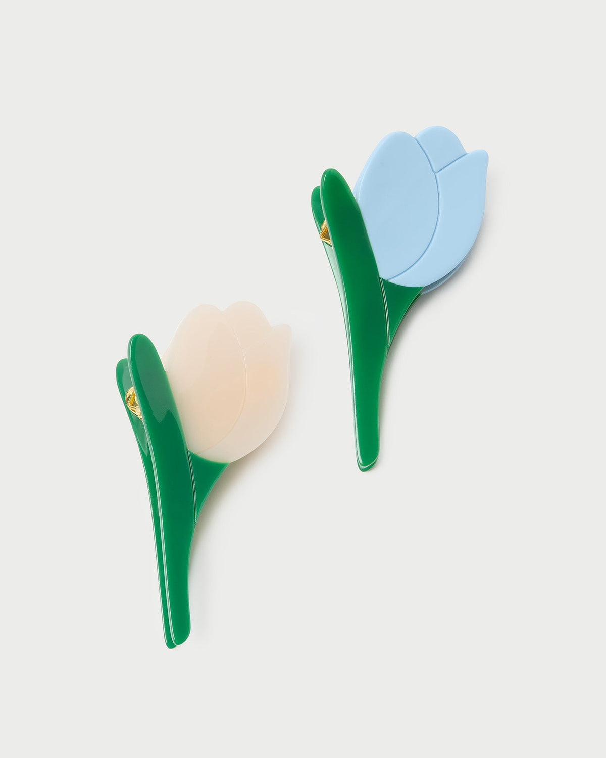 Juniper Blue/Cream Multi Tulip Clip Set - Loeffler Randall Best Seller