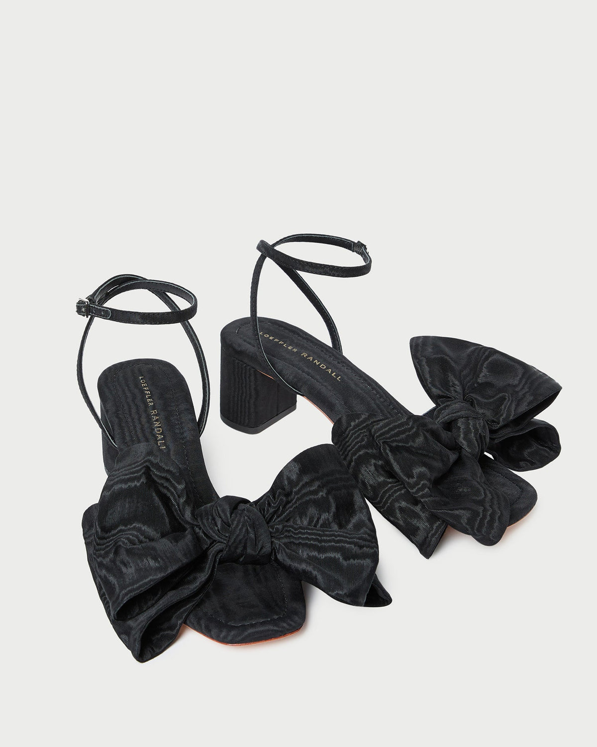 Carmen Black Moiré Bow Sandal - Loeffler Randall Premium