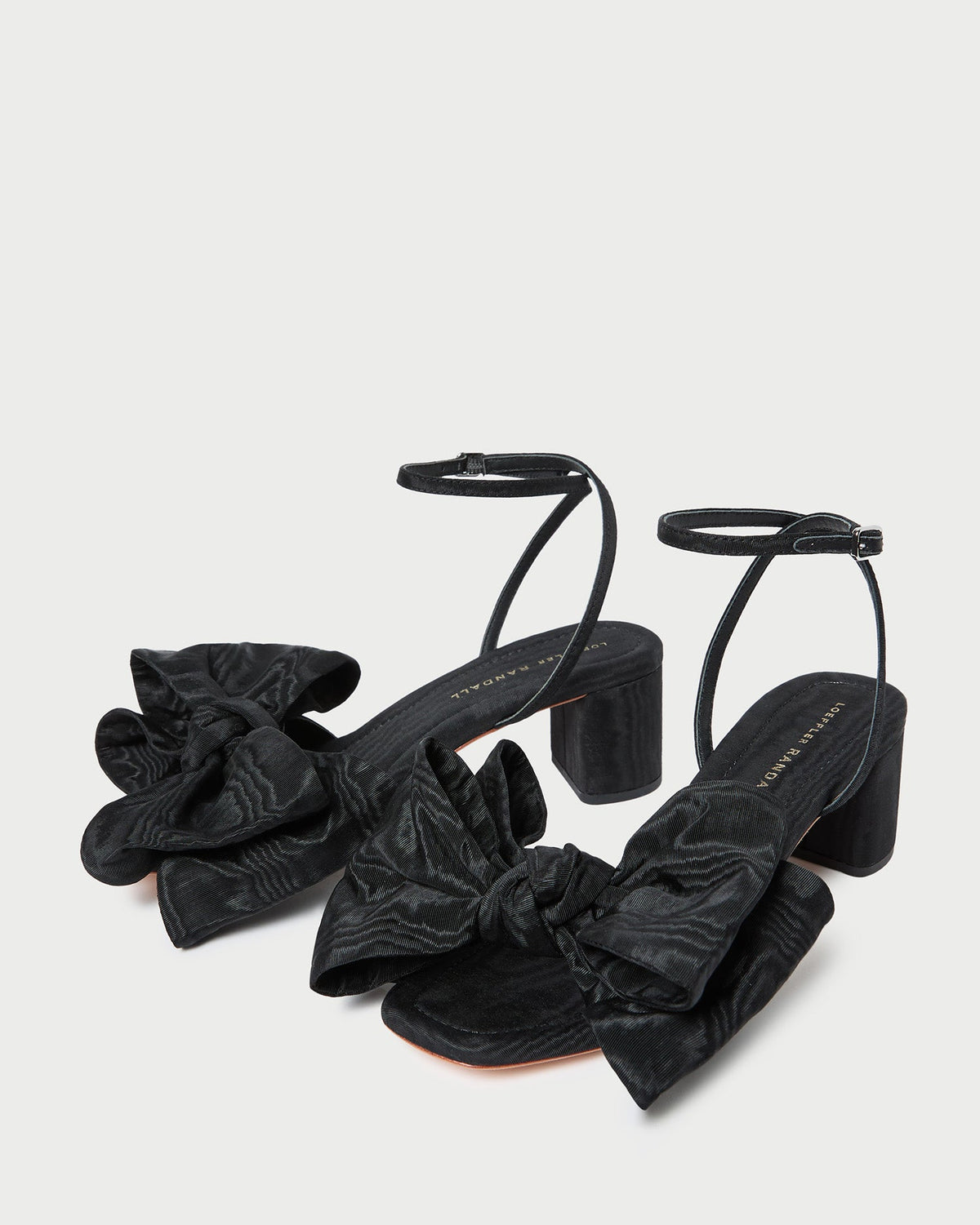 Carmen Black Moiré Bow Sandal - Loeffler Randall Premium