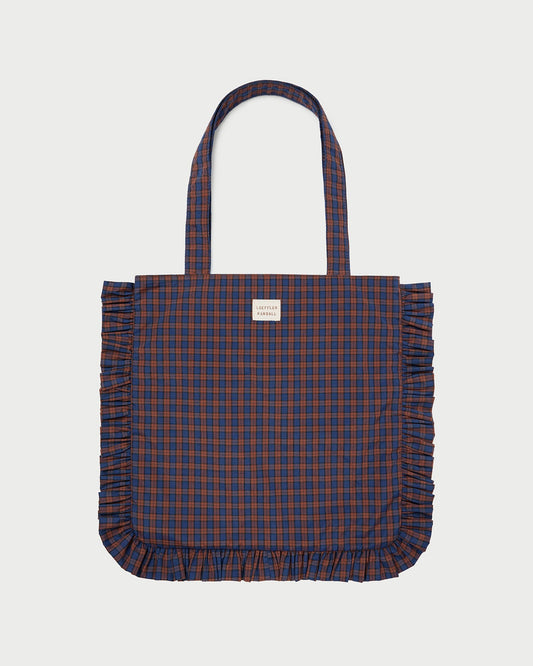 Justine Navy Ruffle Tote - Loeffler Randall Special Offer