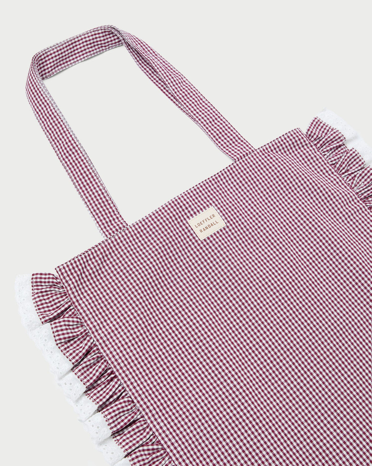 Justine Maroon Ruffle Tote - Loeffler Randall Special Offer
