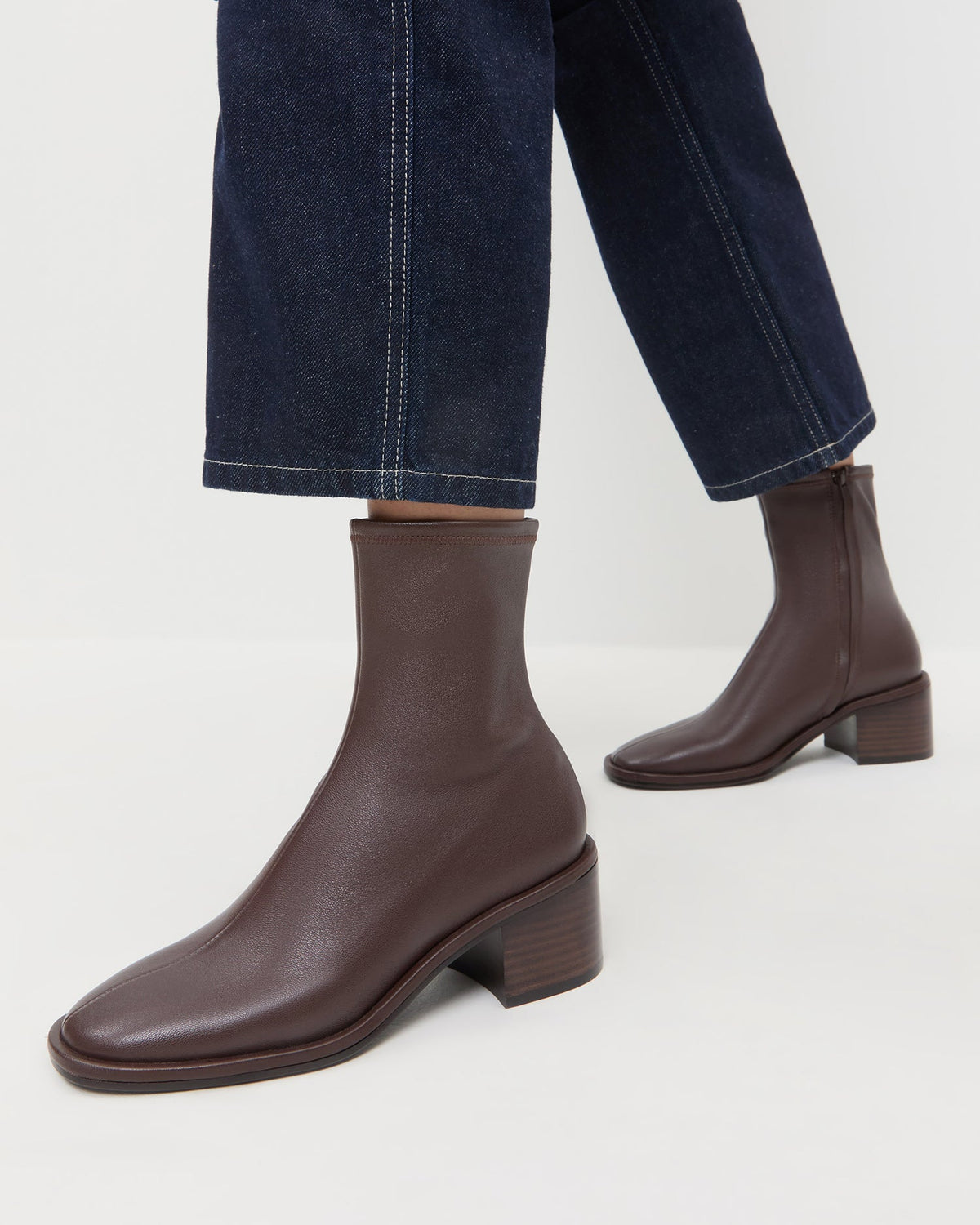 Roxy Espresso Leather Ankle Bootie - Loeffler Randall Trusted