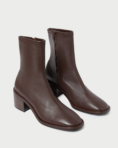 Roxy Espresso Leather Ankle Bootie - Loeffler Randall Trusted