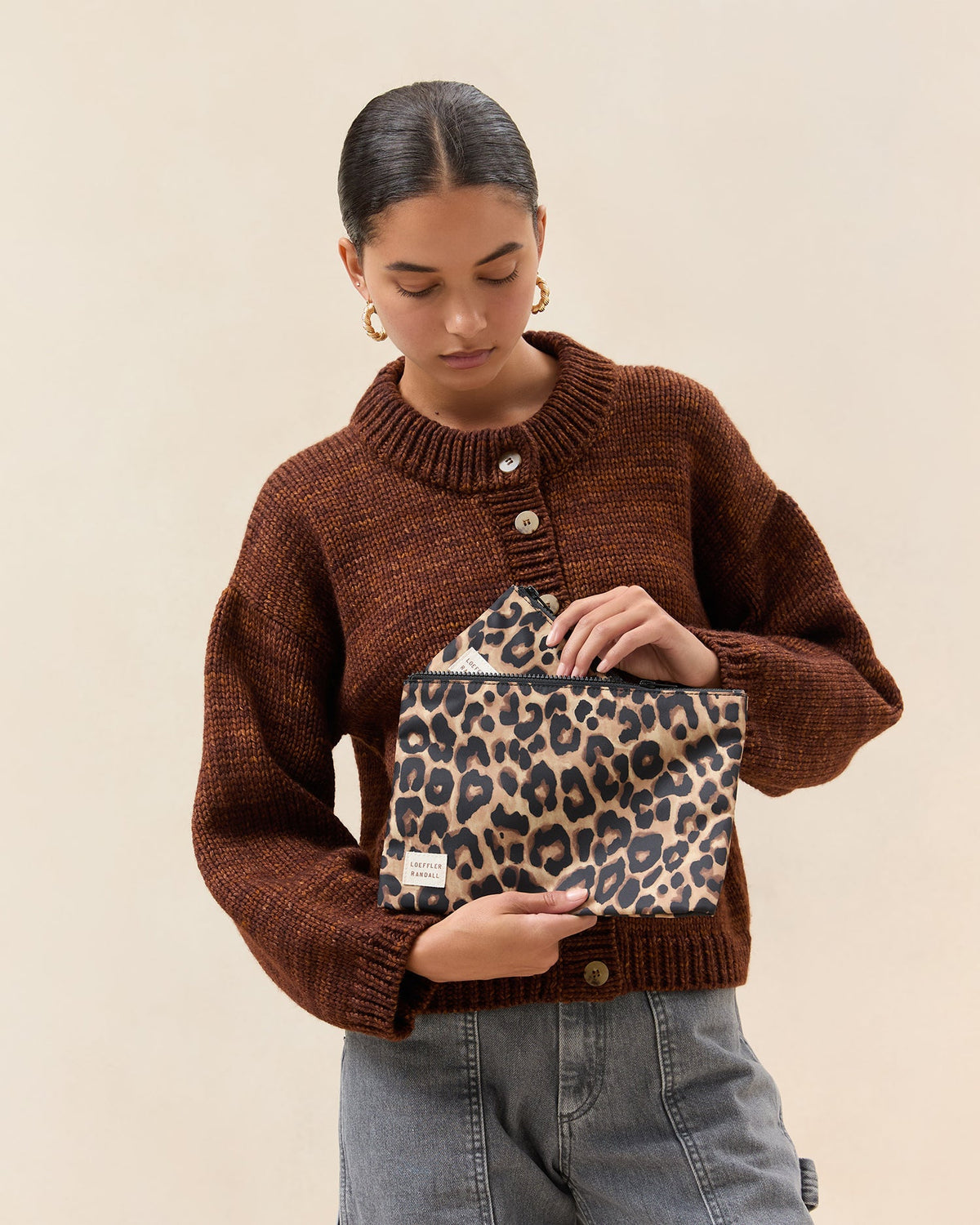 Tracy Leopard Pouch Set - Loeffler Randall Recommended