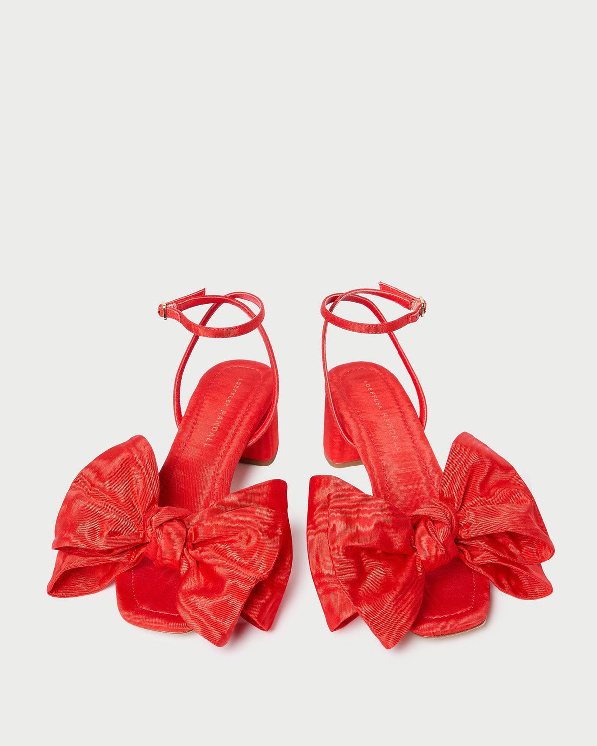Carmen Red Moiré Bow Sandal - Loeffler Randall Special Offer