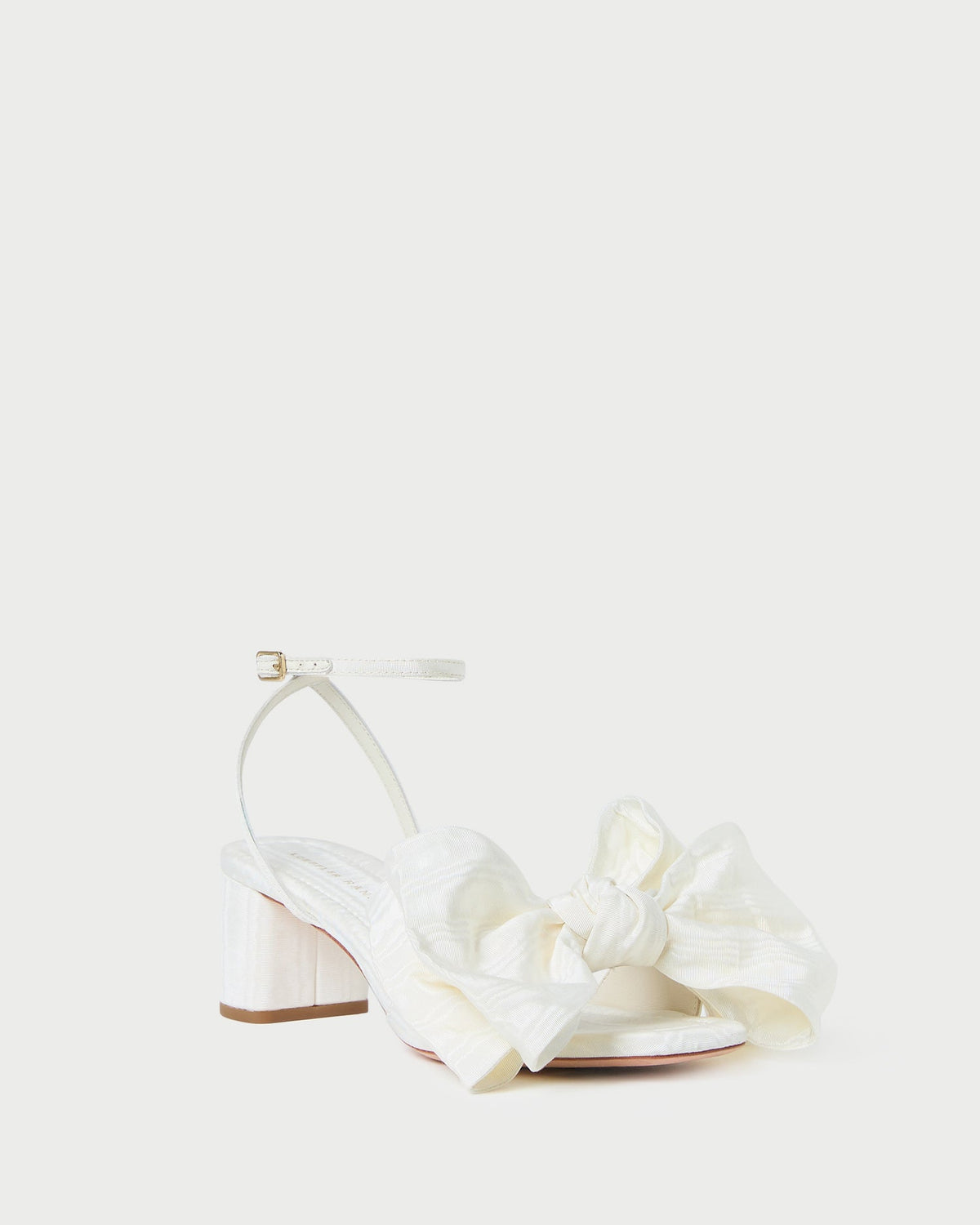Carmen Cream Moiré Bow Sandal - Loeffler Randall Special Offer