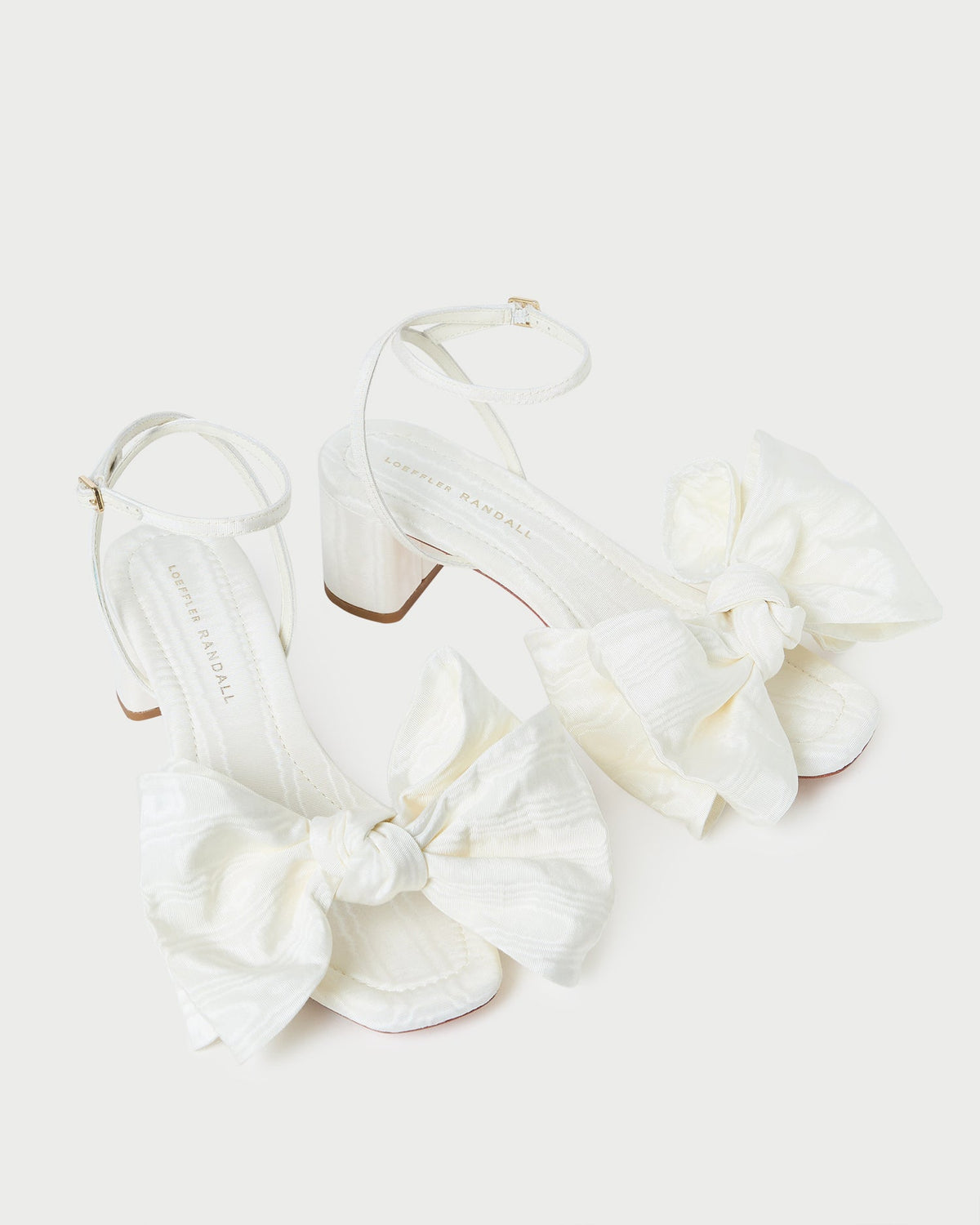 Carmen Cream Moiré Bow Sandal - Loeffler Randall Special Offer