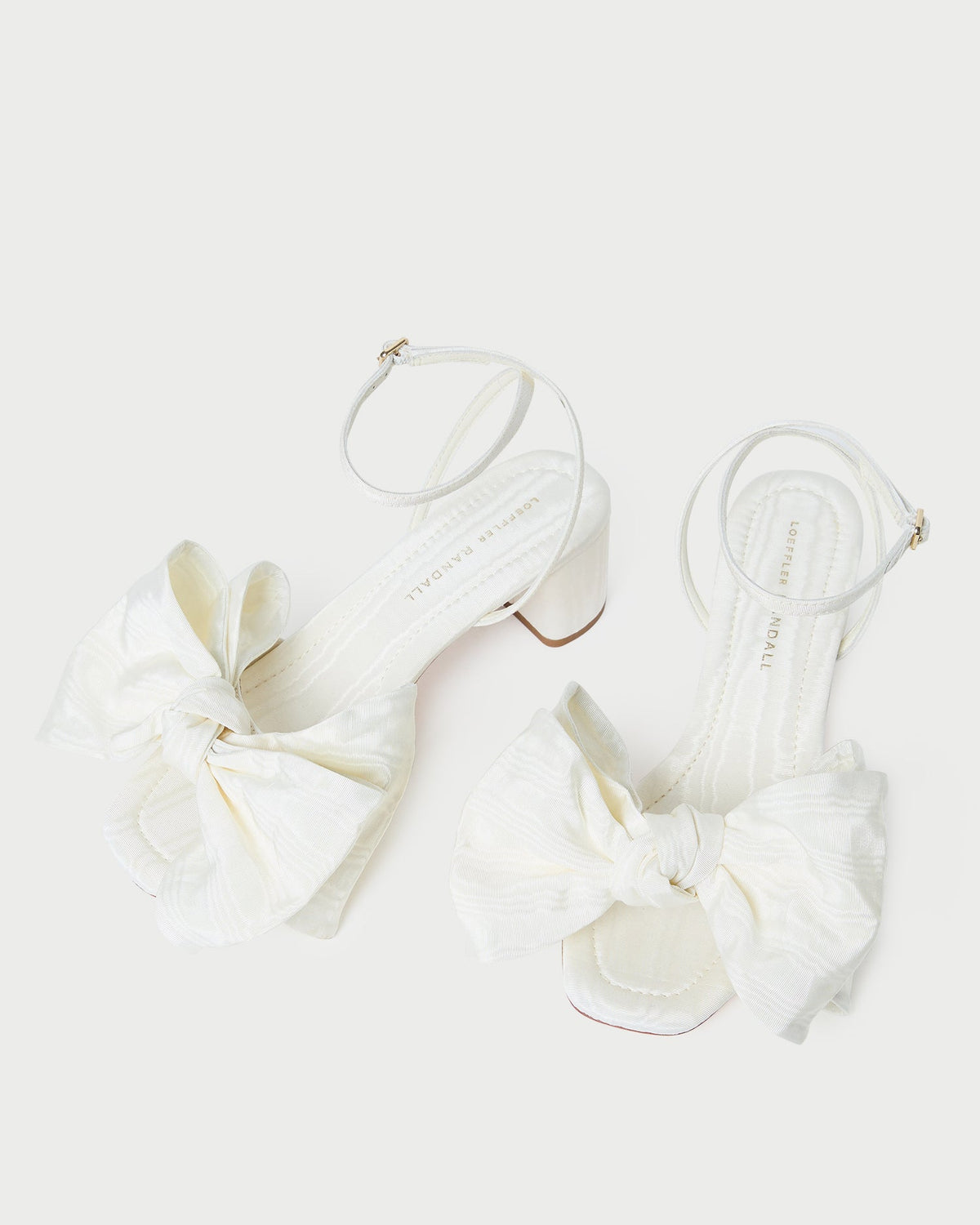 Carmen Cream Moiré Bow Sandal - Loeffler Randall Special Offer