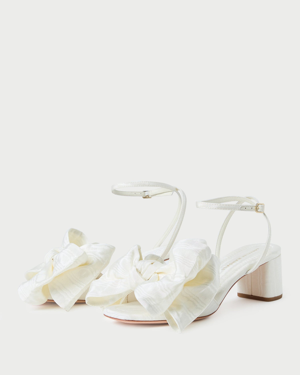 Carmen Cream Moiré Bow Sandal - Loeffler Randall Special Offer