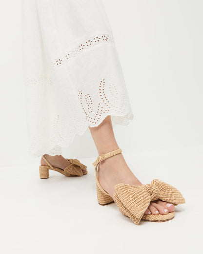 Carmen Natural Bow Sandal - Loeffler Randall Quality
