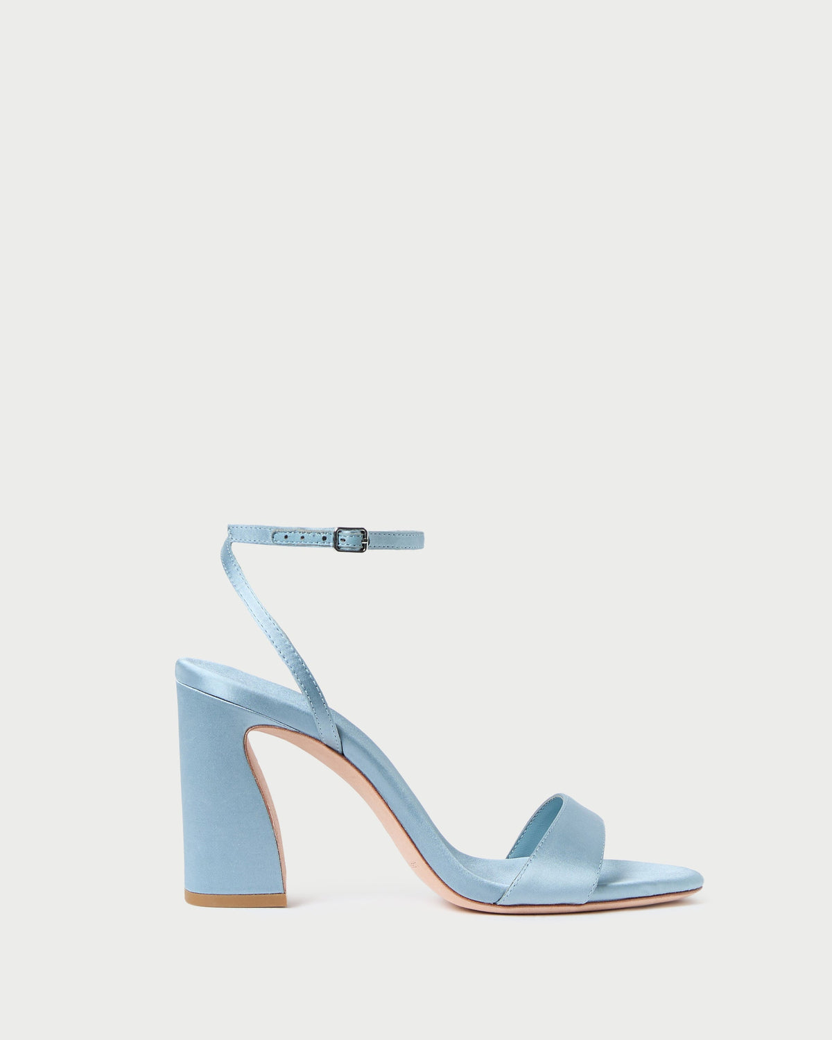 Malia Blue Satin Curved-Heel Sandal - Loeffler Randall Exclusive