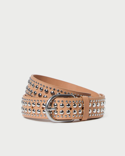 Isaac Honey/Silver Studded Belt - Loeffler Randall Everyday