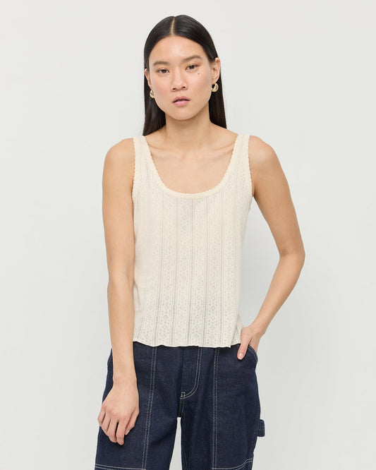 Rylee Pointelle Tank Top - Loeffler Randall Trending