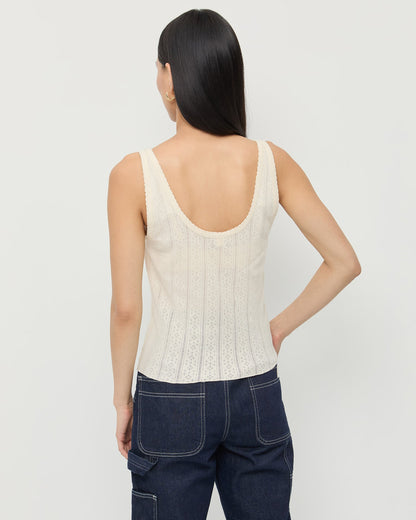 Rylee Pointelle Tank Top - Loeffler Randall Trending