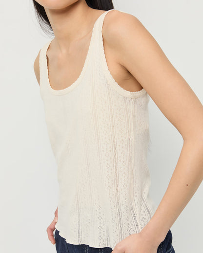 Rylee Pointelle Tank Top - Loeffler Randall Trending