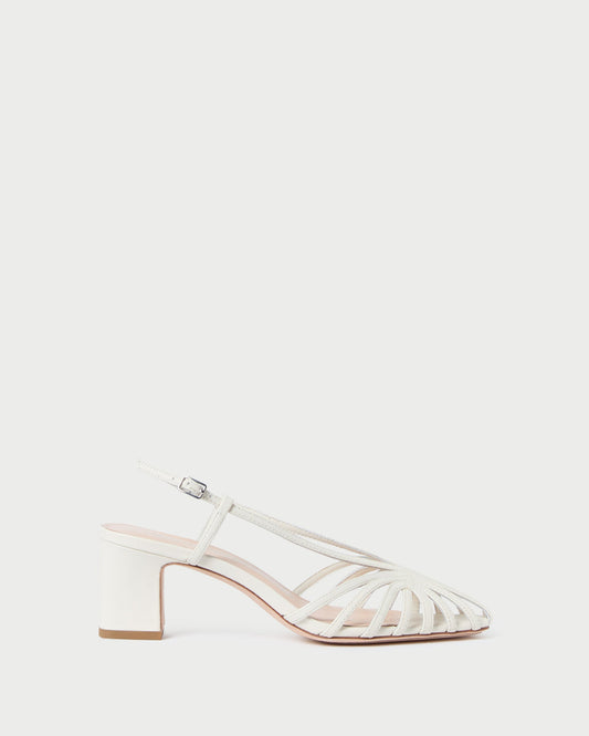Priscilla Cream Heeled Sandal - Loeffler Randall Trusted