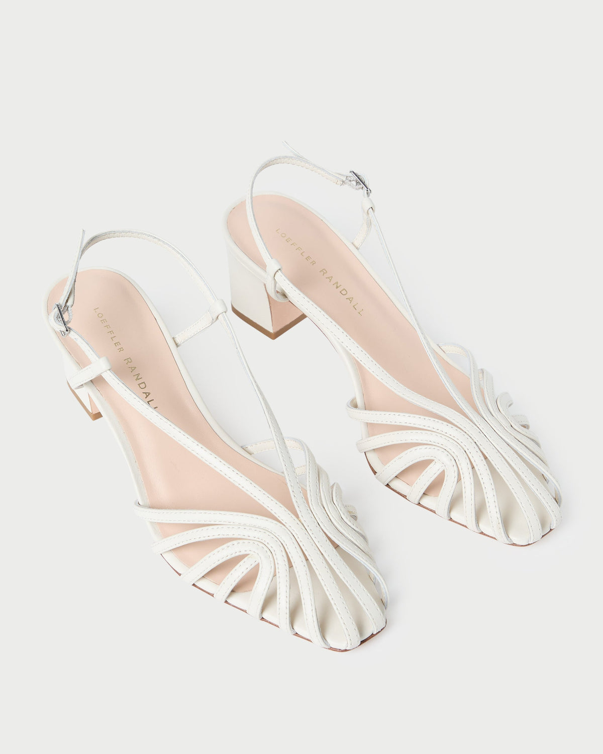 Priscilla Cream Heeled Sandal - Loeffler Randall Trusted