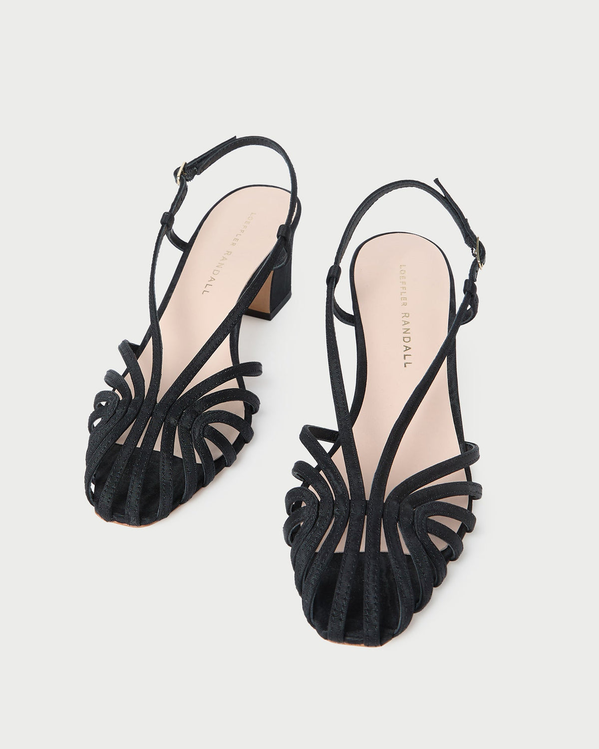 Priscilla Black Moiré Heeled Sandal - Loeffler Randall Customer Favorite