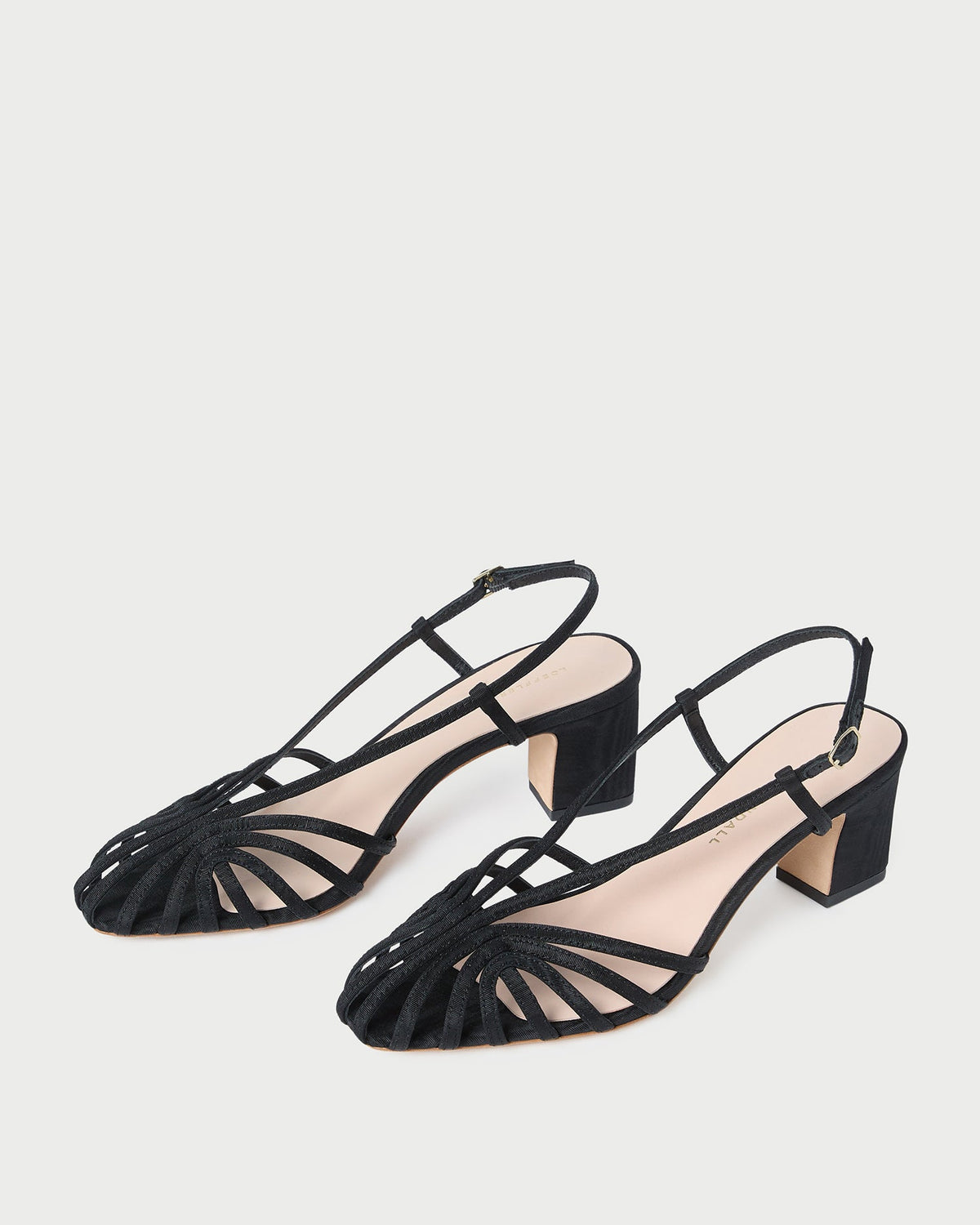 Priscilla Black Moiré Heeled Sandal - Loeffler Randall Customer Favorite