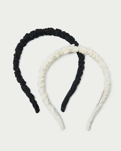 Sabine Black/Cream Headband Set - Loeffler Randall Premium
