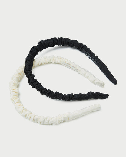 Sabine Black/Cream Headband Set - Loeffler Randall Premium