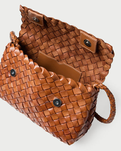Vinnie Timber Woven Leather Crossbody - Loeffler Randall Great Value