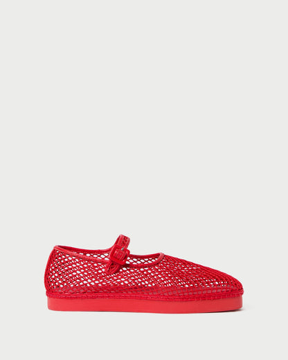 Rita Red Netted Mary Jane - Loeffler Randall Trusted