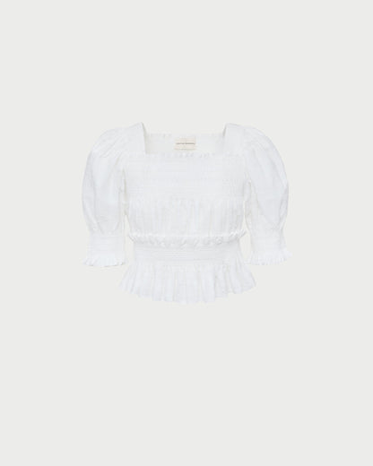 Nicola Smocked Blouse - Loeffler Randall Quality