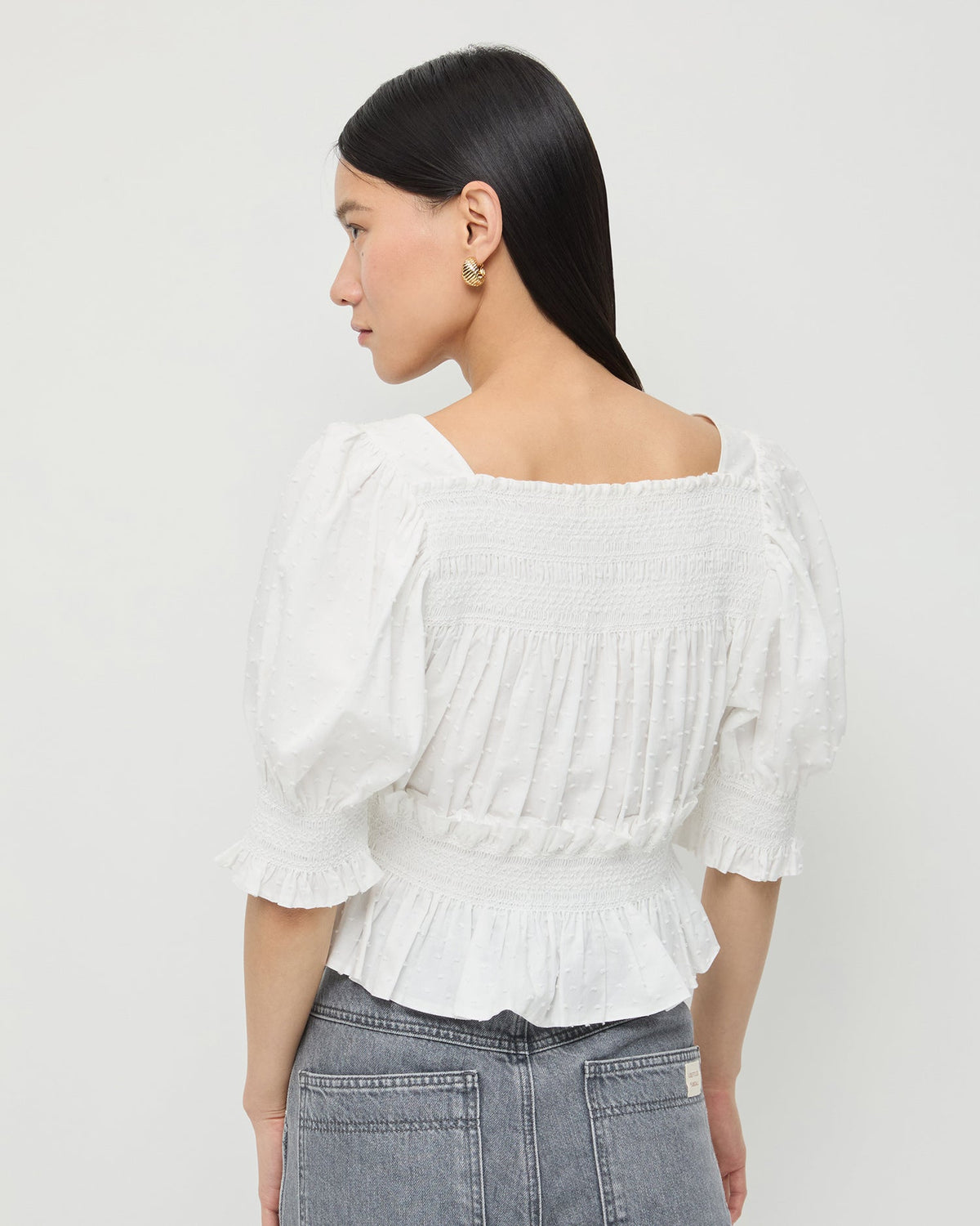 Nicola Smocked Blouse - Loeffler Randall Quality