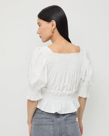 Nicola Smocked Blouse - Loeffler Randall Quality