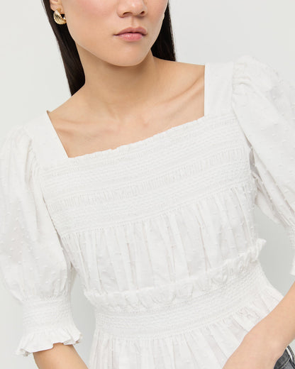 Nicola Smocked Blouse - Loeffler Randall Quality